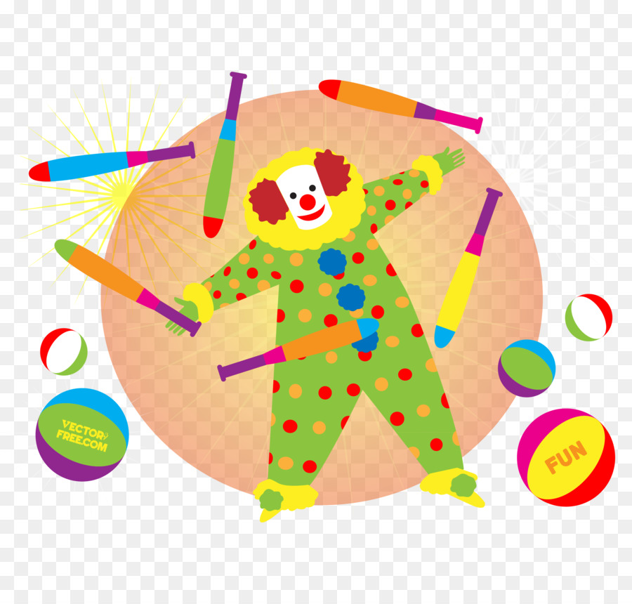 Clown Del Circo Illustrazione - Vettore clown illustrazione
