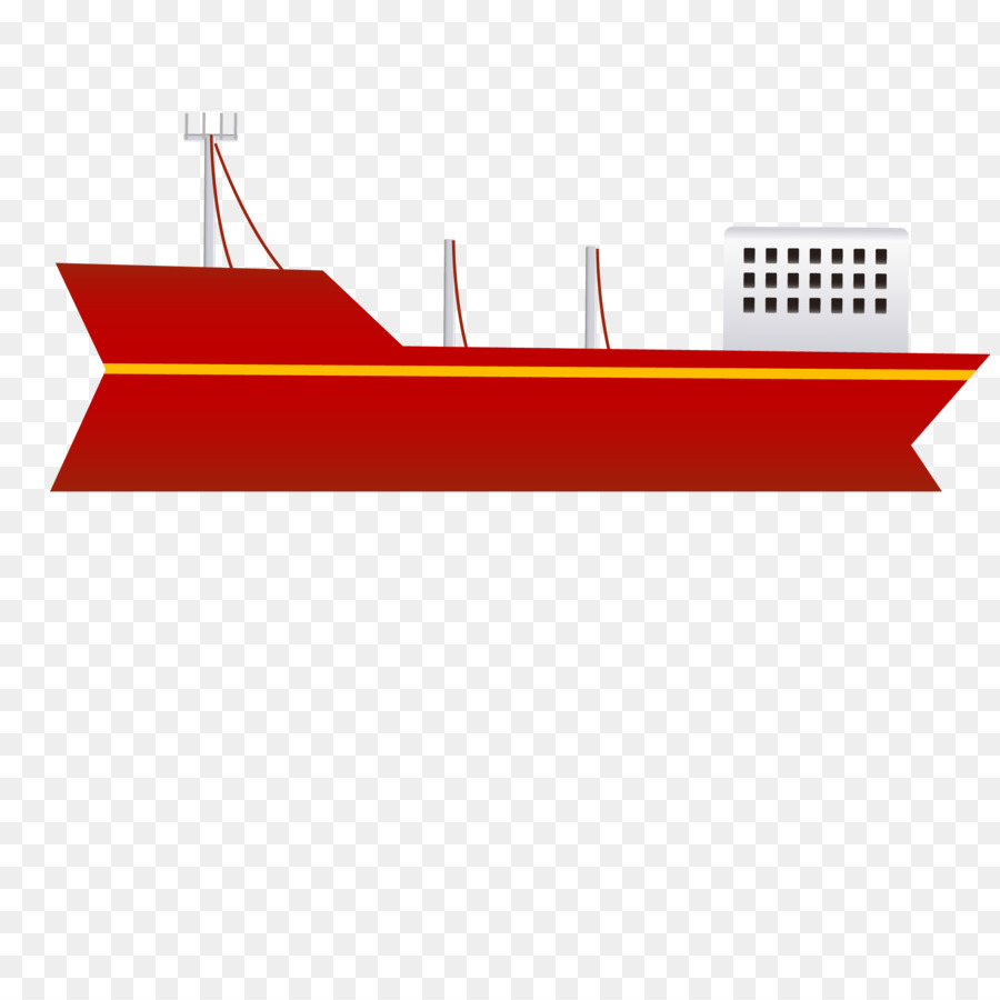 Schiff-Transport Cargo - Vektor rot Schiff