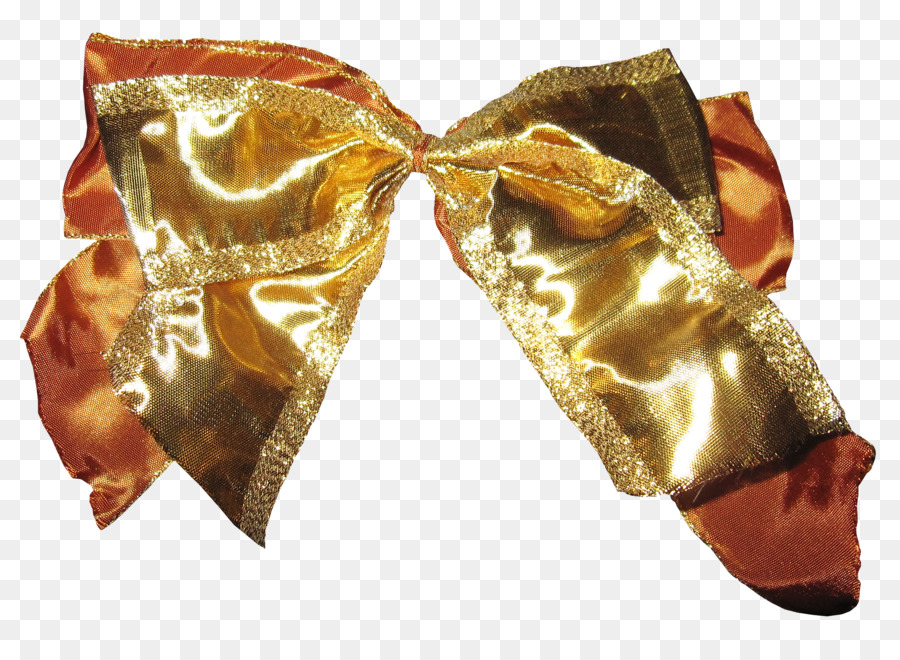 Ribbon Christmas Bow tie - Golden kreative Band