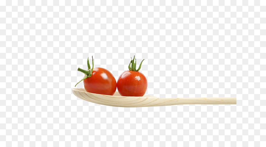 Cherry Tomaten und Obst Essen - Cherry-Tomaten auf einem Löffel