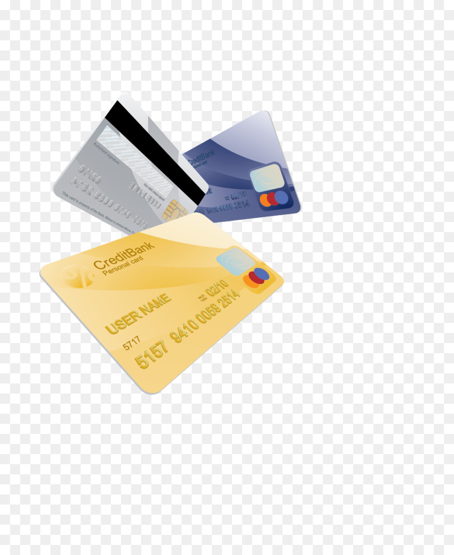 Carta di credito carta di credito carta BANCOMAT - Tre carte di credito