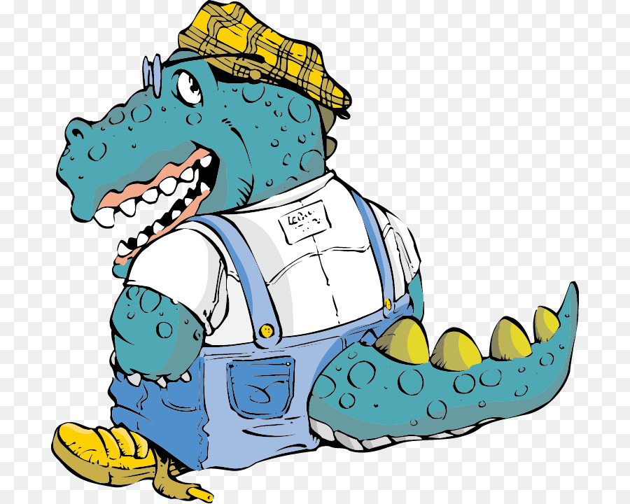 Tier-Cartoon-Clip-art - Creative-cartoon-Riesen-Krokodil