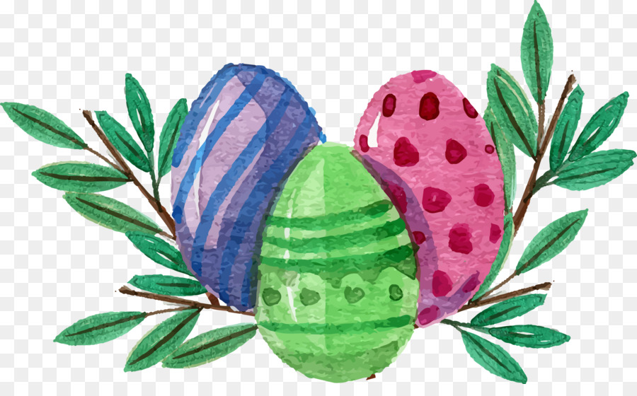Coniglietto di pasqua, uovo di Pasqua - Vector le uova dipinte