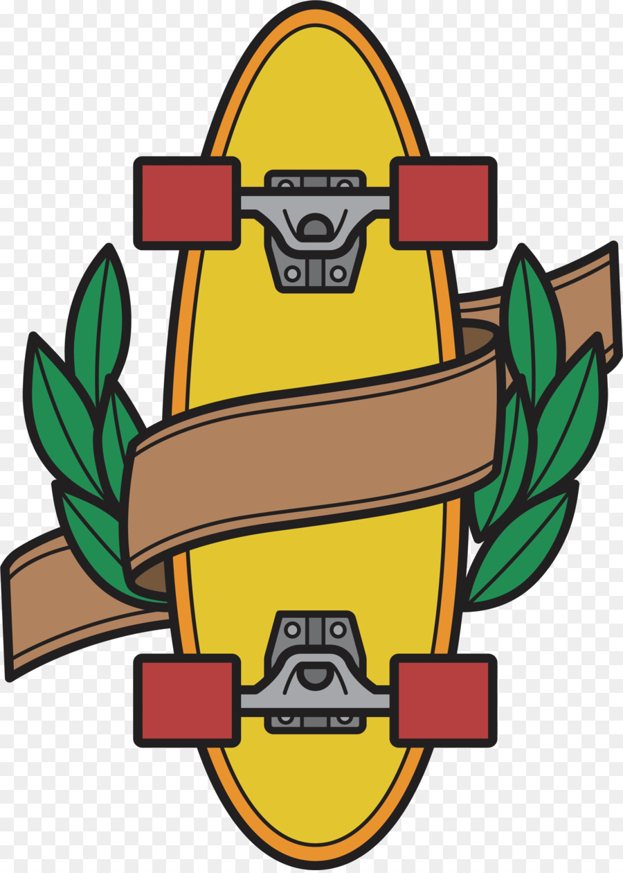 T-shirt Skateboard Clip-art - Band um das skateboard