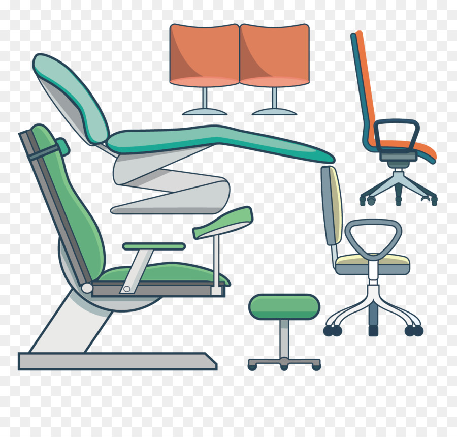 Tabelle Bürostuhl - Tech-Stuhl-Vektor-material