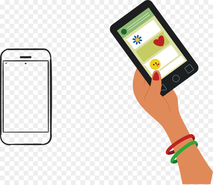 Handy-Android-Symbol für Information - Mit Handy Illustrationen