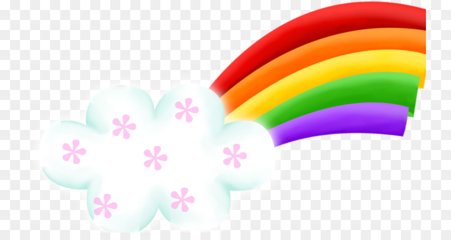 Arcobaleno Clip art - Nuvole arcobaleno