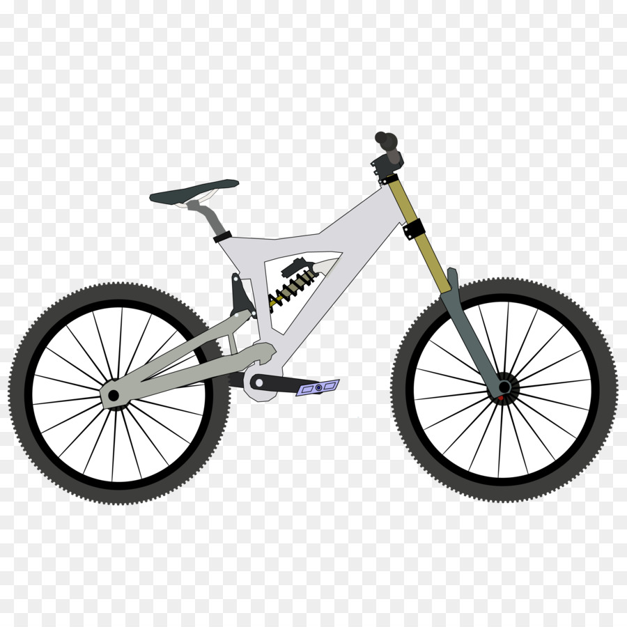 Bicicletta mountain bike bici da Downhill Clip art - Cartone animato di smorzamento mountain bike