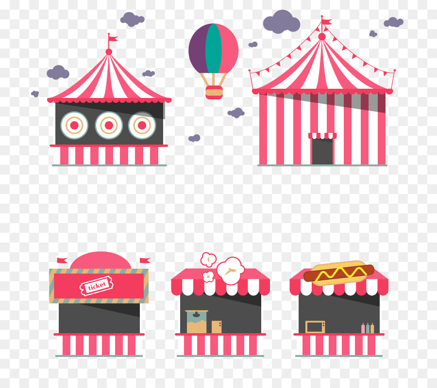 Parco di divertimenti Circo Clip art - vettore del parco di divertimenti