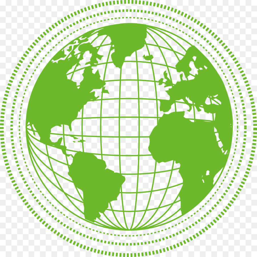 Welt Karte Illustration - Grüne Erde-Illustration