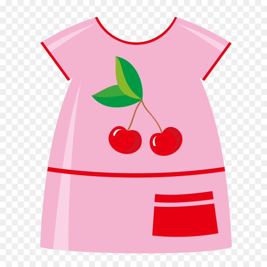 T-shirt màu Hồng Clip nghệ thuật - Cherry màu hồng pajama