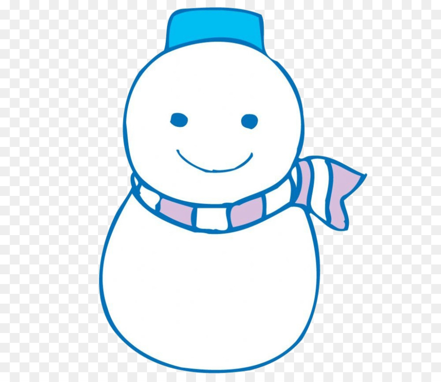 pupazzo di neve cartoon - Carino sorridente pupazzo di neve