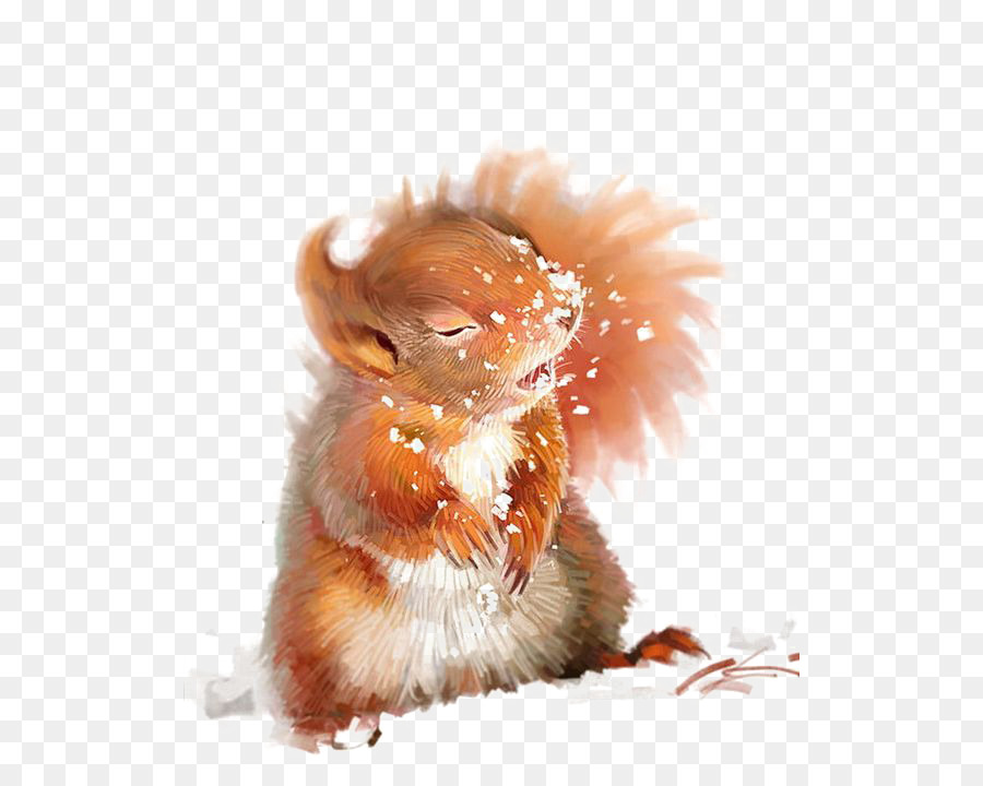 Eichhörnchen Aquarell Malerei Zeichnung Kunst - Aquarell Eichhörnchen
