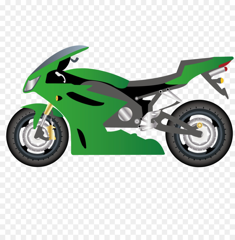 Auto Motorrad - Grün Motorrad