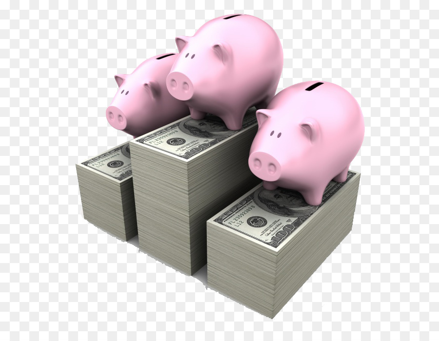 Maiale domestico, moneta di Banca conto Deposito, Illustrazione - Piggy bank e cassa