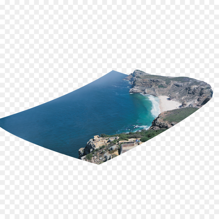 Lustiges Malbuch-Meer-3D-film-Küste - Drei-dimensionale Insel