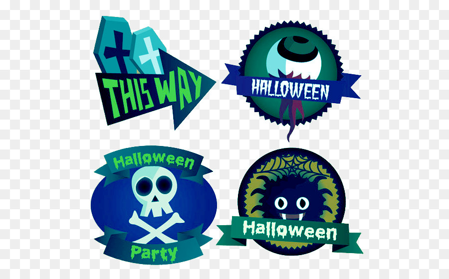 Halloween Adesivo - Halloween Horror etichette delle icone