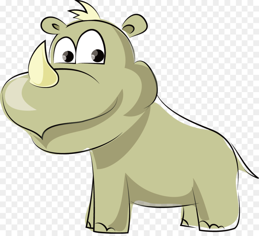 Clipart cucciolo - hippo vettoriale