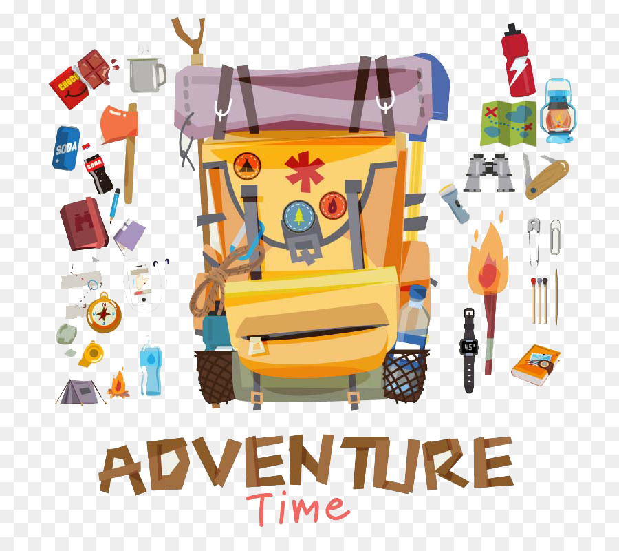 Abenteuer-Camping-Wandern - Travel Gear Vector