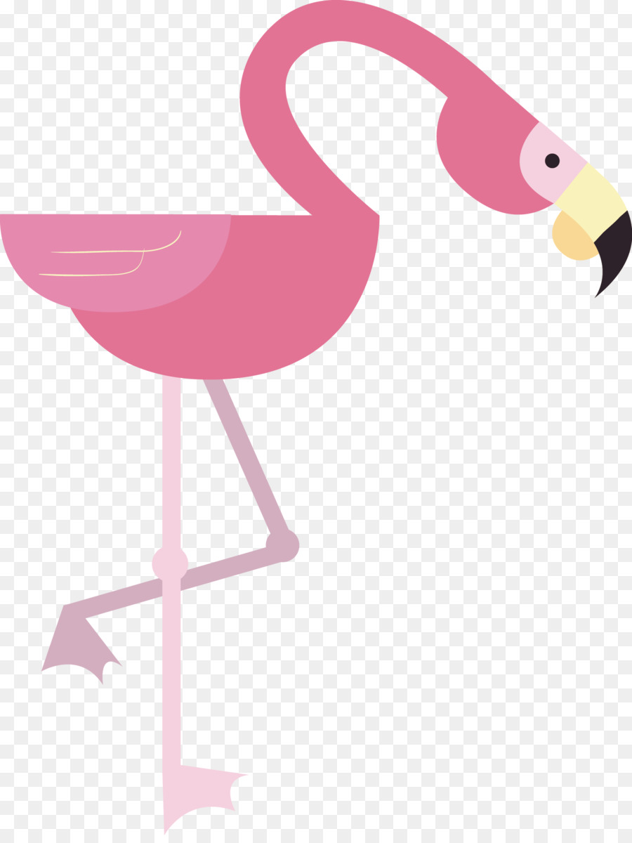 Flamingo Cartoon-Zeichnung-Animation - Cartoon-Stil Flamingos