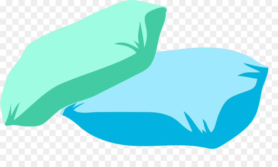 Blau Abbildung - Vektor handgemalten blauen Kissen