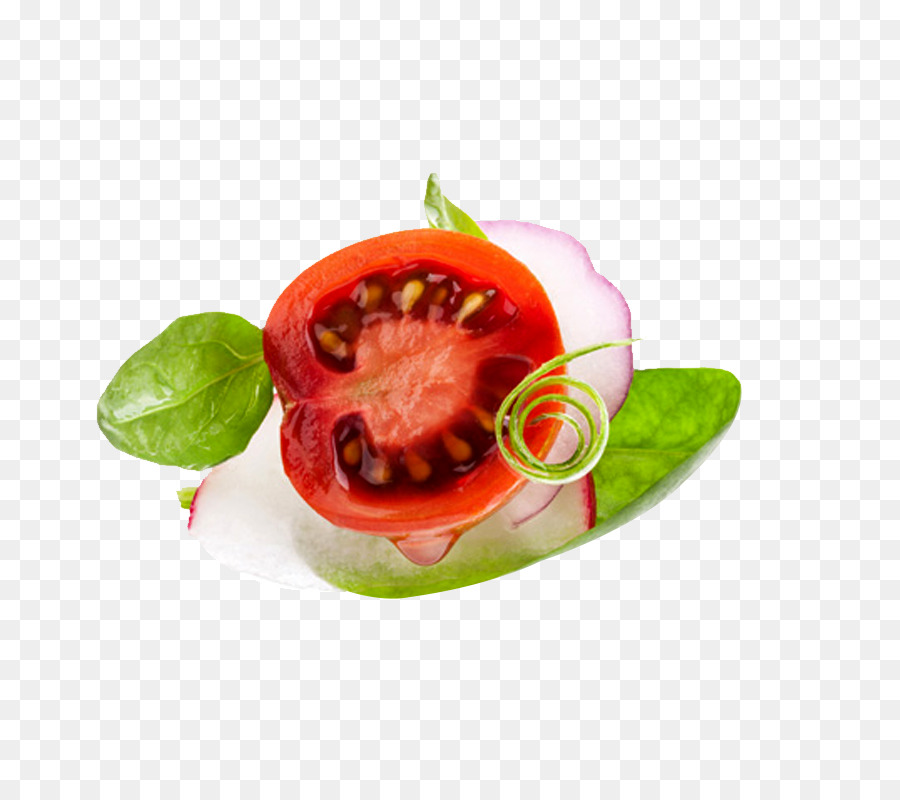 Cherry-Tomaten-Gemüse-Zwiebel Essen - Schneiden Sie die Tomaten