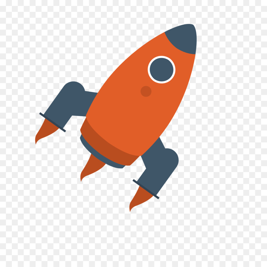 Android-Radiergummi-Rakete - Cartoon red rocket