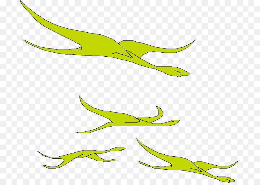 Blatt-clipart - Vektor-Dinosaurier grün
