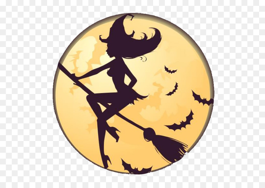 Halloween Stregoneria Silhouette Magia - strega di halloween