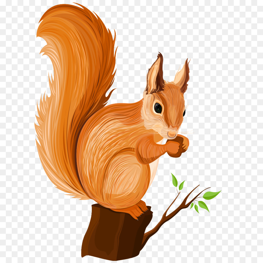 Streifenhörnchen-Eichhörnchen-Cartoon-Abbildung - Eichhörnchen