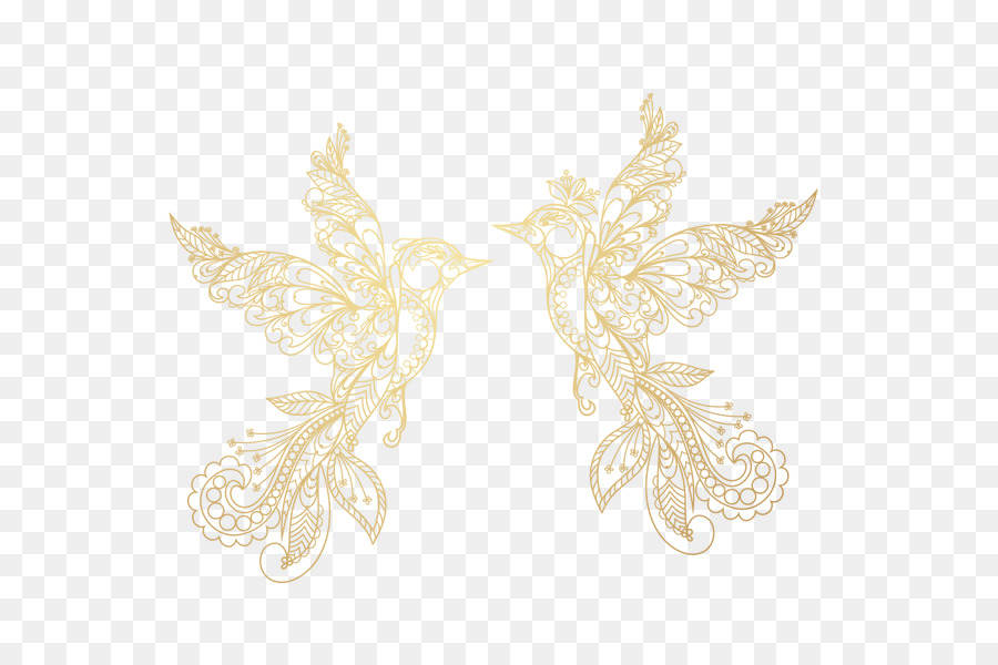Freie-Vogel-Origin-Download - Golden-geflügelten Vogel ornament material