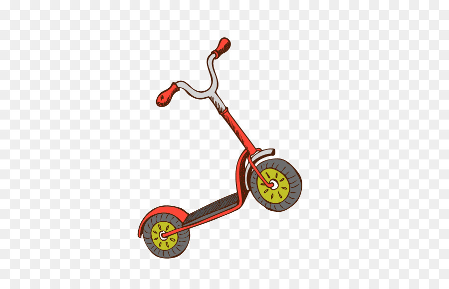 Kick scooter Moto Veicoli - disegnati a mano in scooter