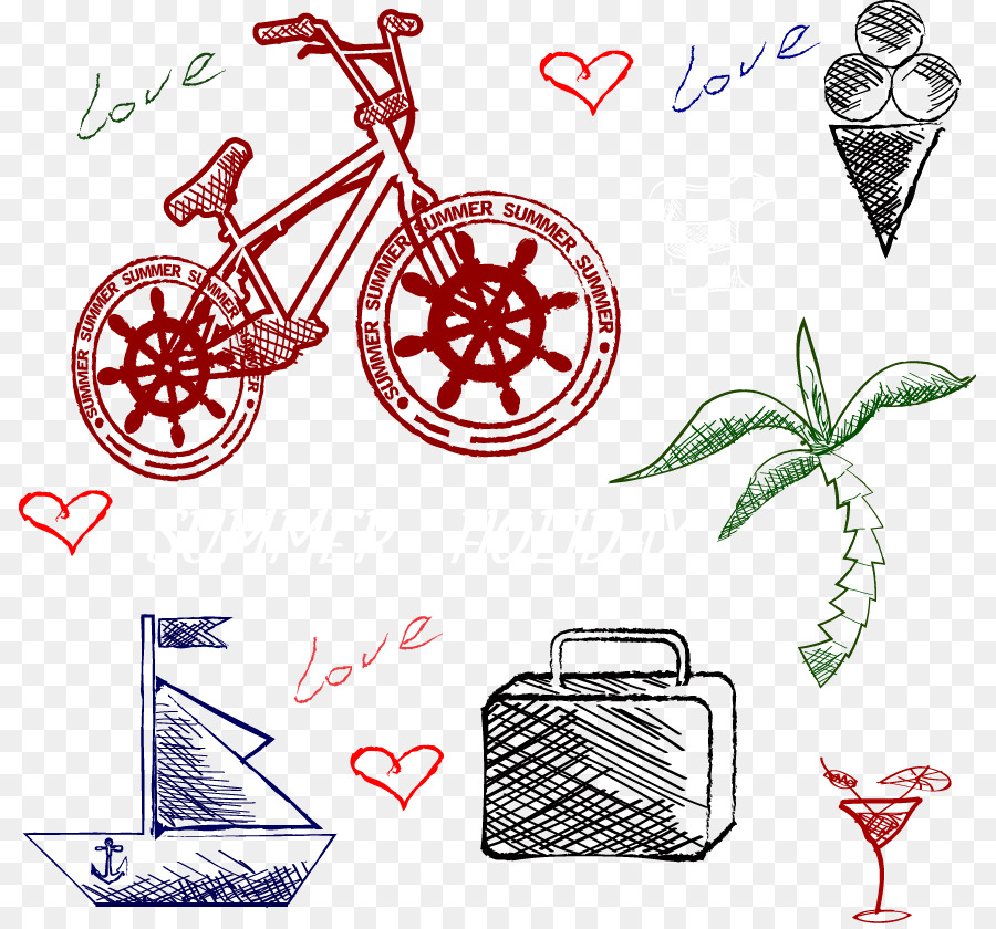 Papier-Fahrrad-Illustration - Vektor Fahrrad