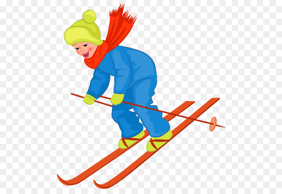 Skifahren Cartoon-Kind-clipart - Cartoon Skifahren
