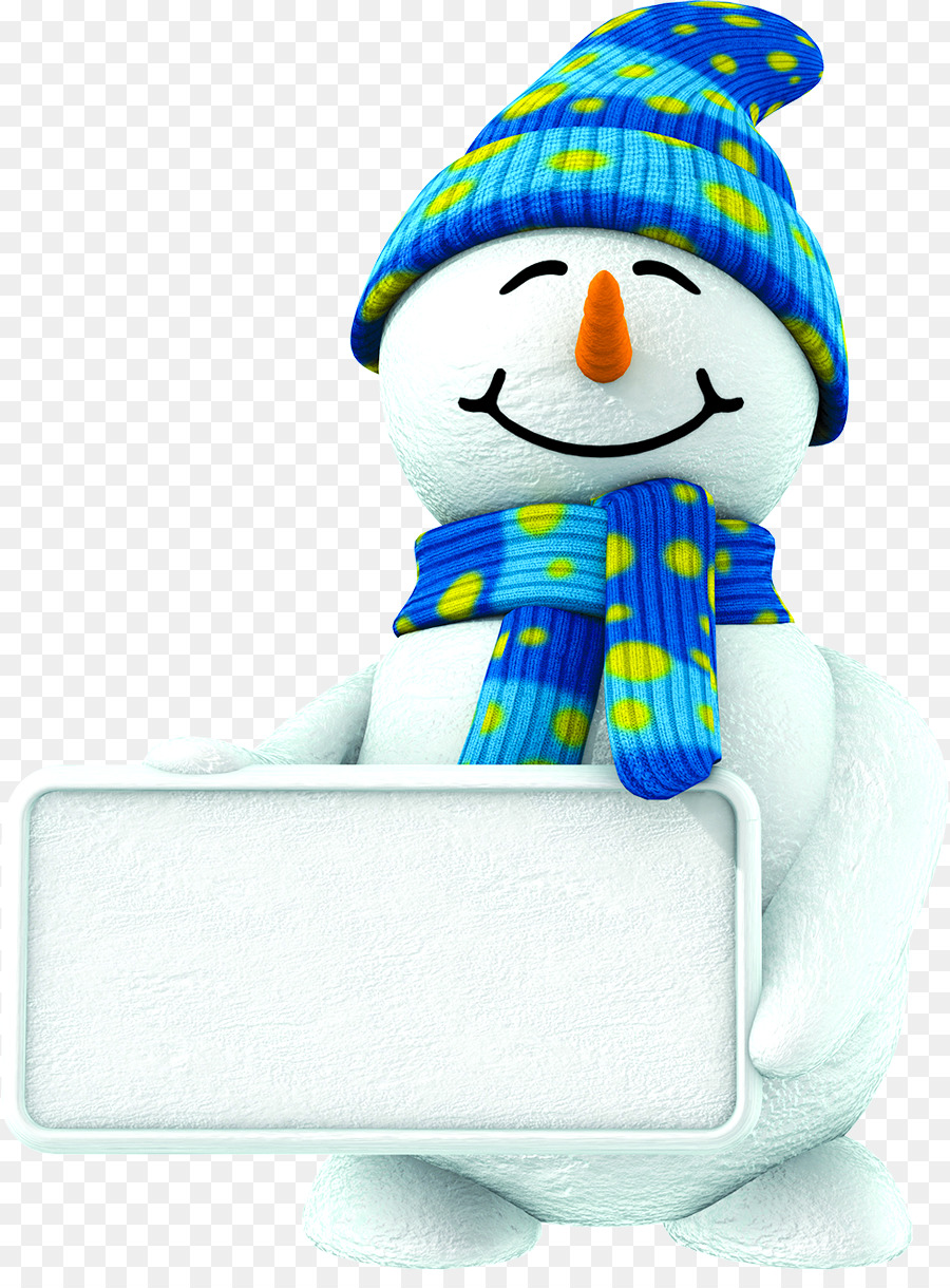 Snowman Christmas Party-Stehplatzinhaber-Stock Fotografie - Kostenlose winter-niedlichen blauen Schneemann ziehen material