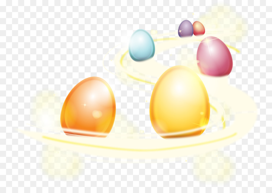 Coniglietto di pasqua, Uova Colorate uova di Pasqua - vettore di uova