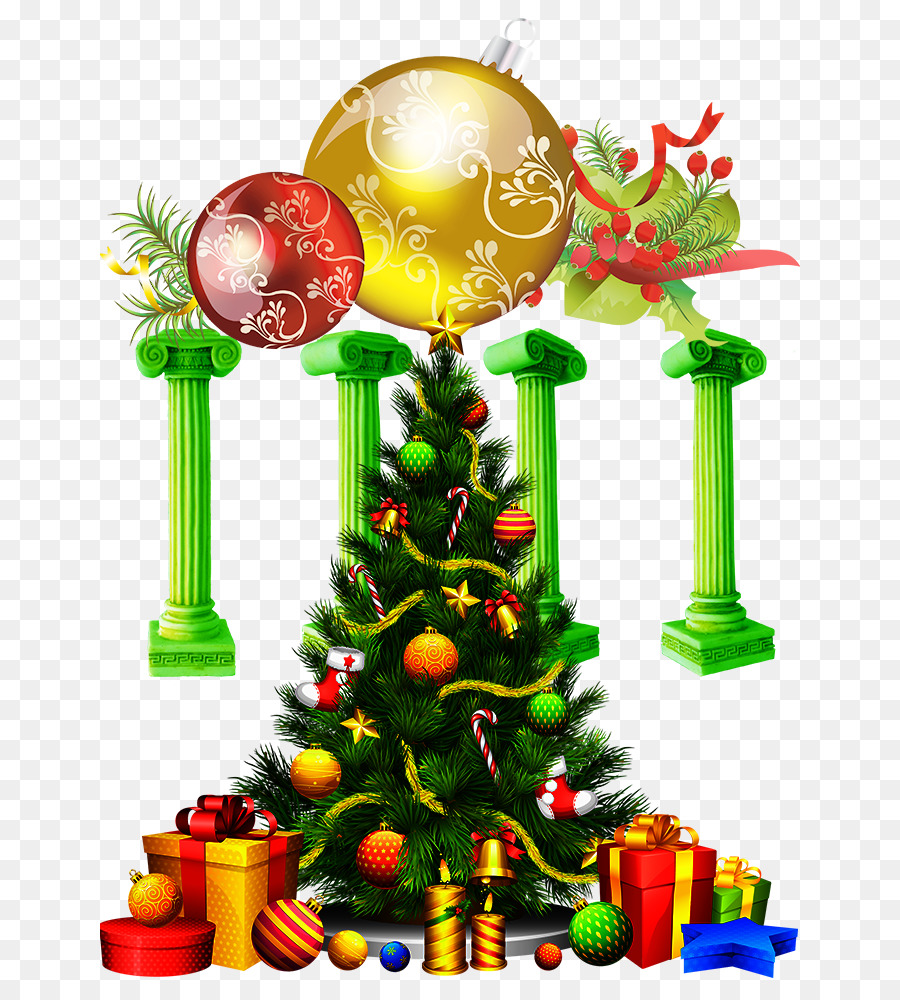 Christmas tree-Kostenloses content-clipart - Chinese New Year celebration dekoratives material