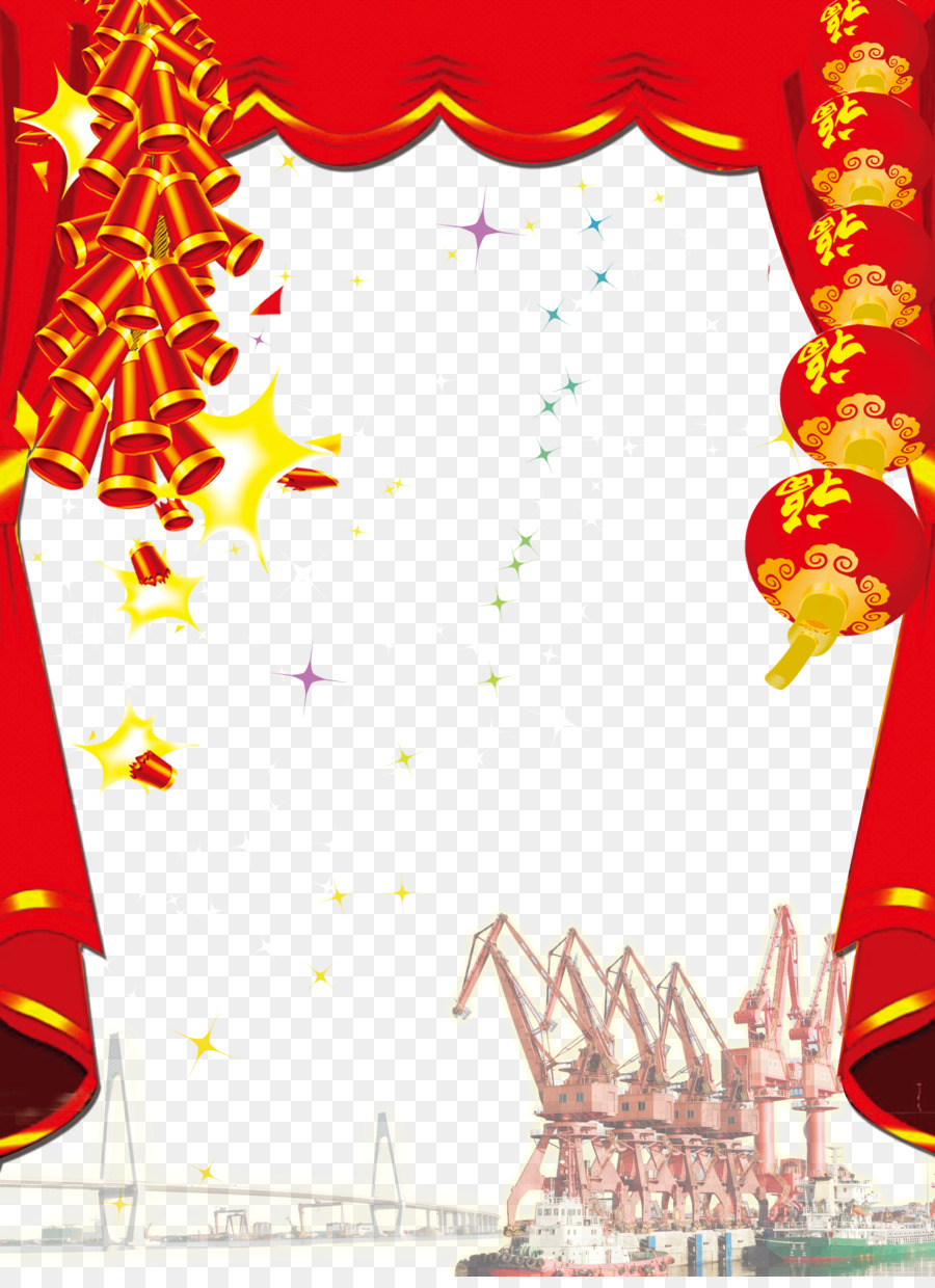 Chinese New Year Pháo Mới Lễ Hội Đèn Lồng - Chinese New Year pháo sáng tạo phong cách