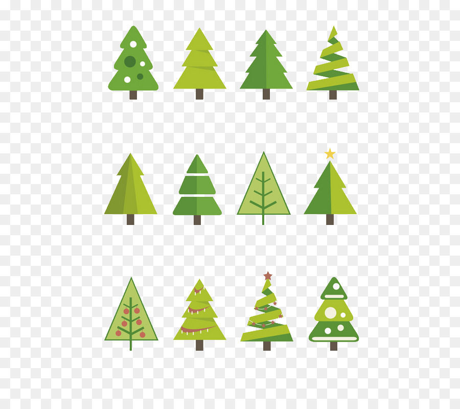 Weihnachts-Tanne Vecteur - Cartoon Baum