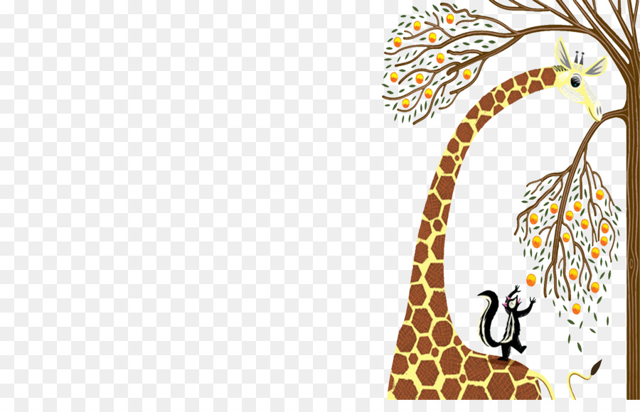 Giraffe Cartoon Fundal Animation - Giraffen Bilder