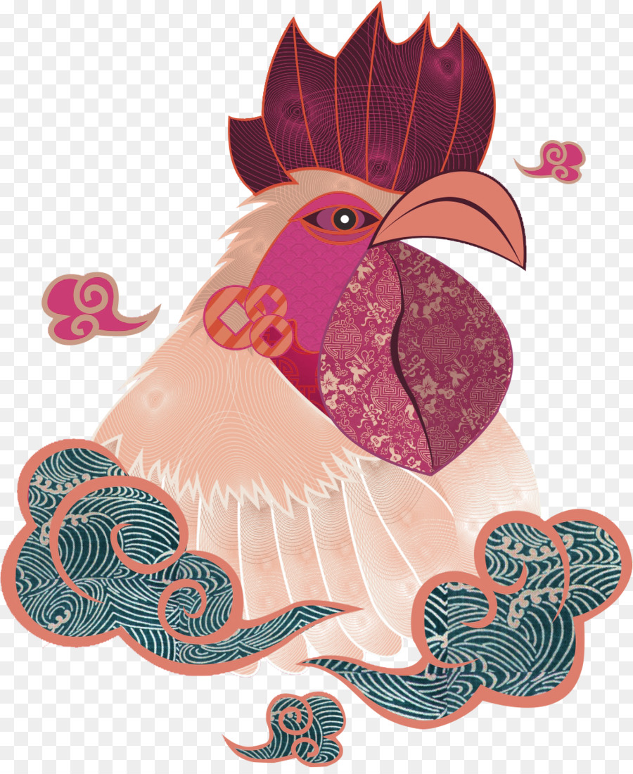 Chinese New Year hoàng đạo Trung quốc - Màu đỏ Trung quốc gió lớn mô hình trang trí