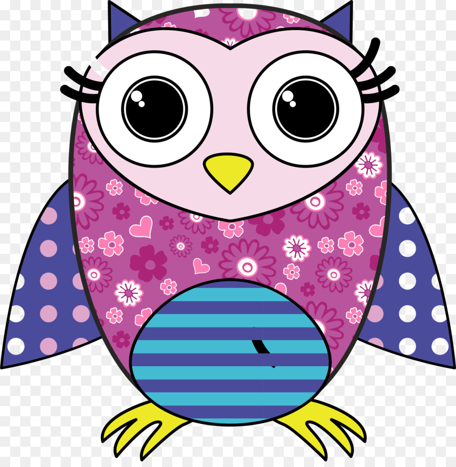 Gufo Disegno animato arte della Clip - Viola cartoon Owl