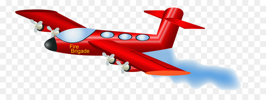 Hubschrauber Feuerwehrmann clipart - Cartoon-Flugzeug