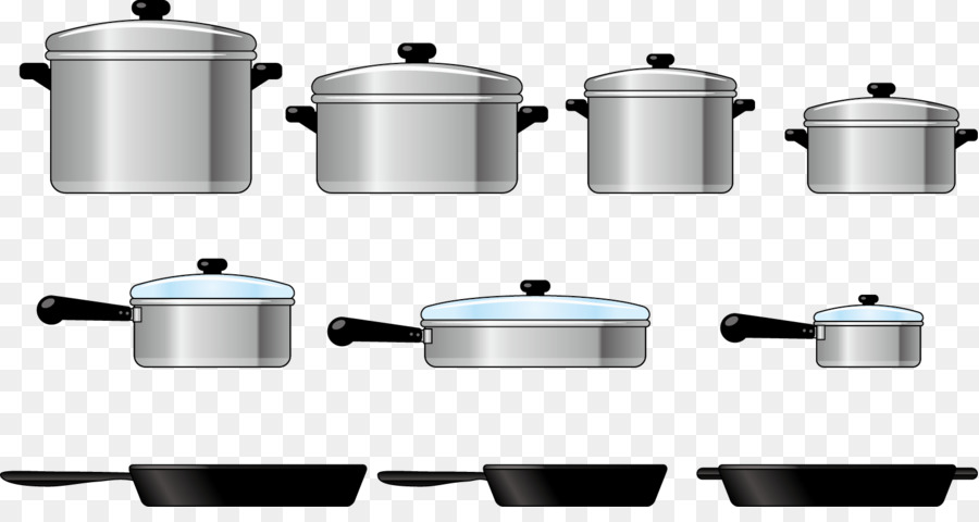 Utensile da cucina Olla Pentole e bakeware vaporiera - Vettore di cucina