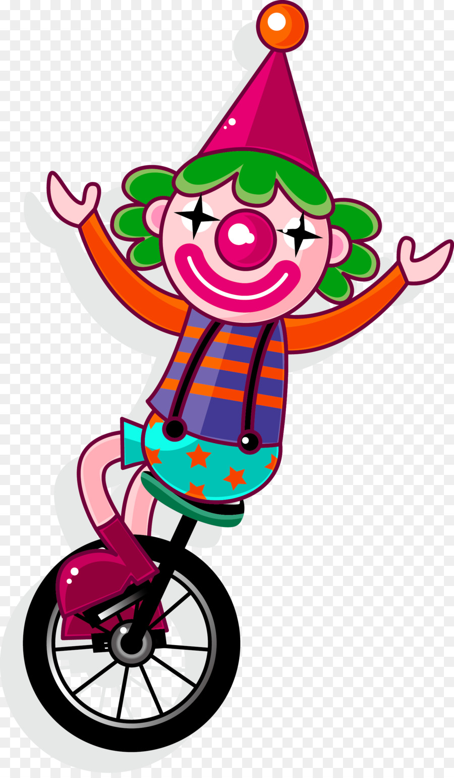 Leistung Clown Zirkus Jonglieren - Grüne cartoon clown Dekoration Muster