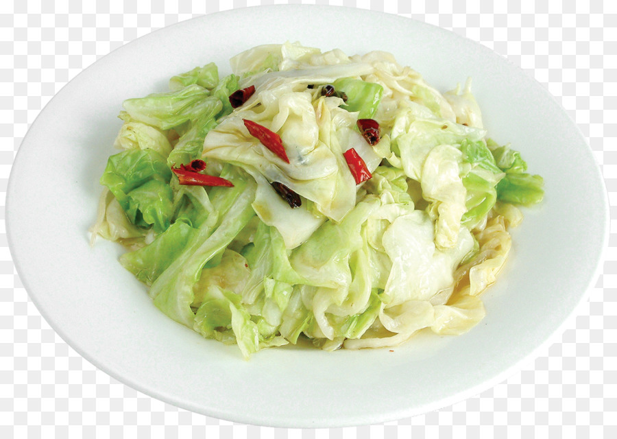 Chinesische Küche Waldorf-Salat-Kohl-Gemüse-Lebensmittel - Ein leicht gebratener Kohl