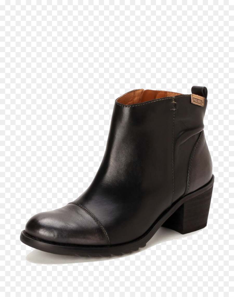 Boot-Rinder-Leder Download - Einfache schwarze erste Schicht Kuh-Leder-Runde Damen Stiefel