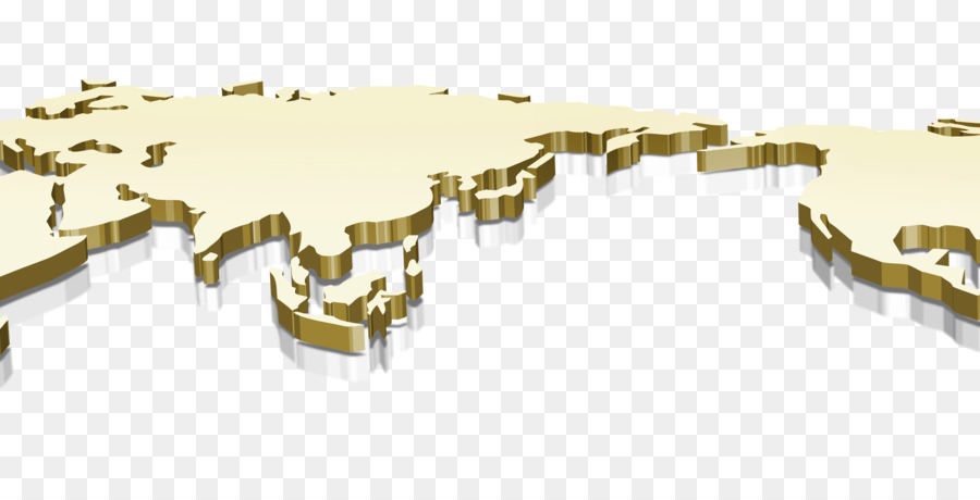 Finance-Business-Commerce Gold Unternehmen - Kreative drei-dimensionale Weltkarte