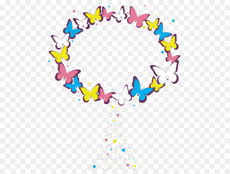 Vòng hoa Hoạt Hình Clip nghệ thuật - Phim hoạt hình bướm vòng hoa