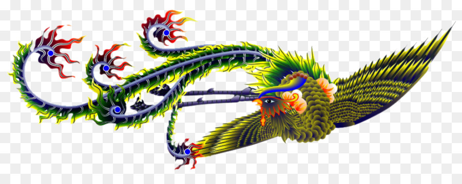Vogel Fenghuang - Phoenix-Muster